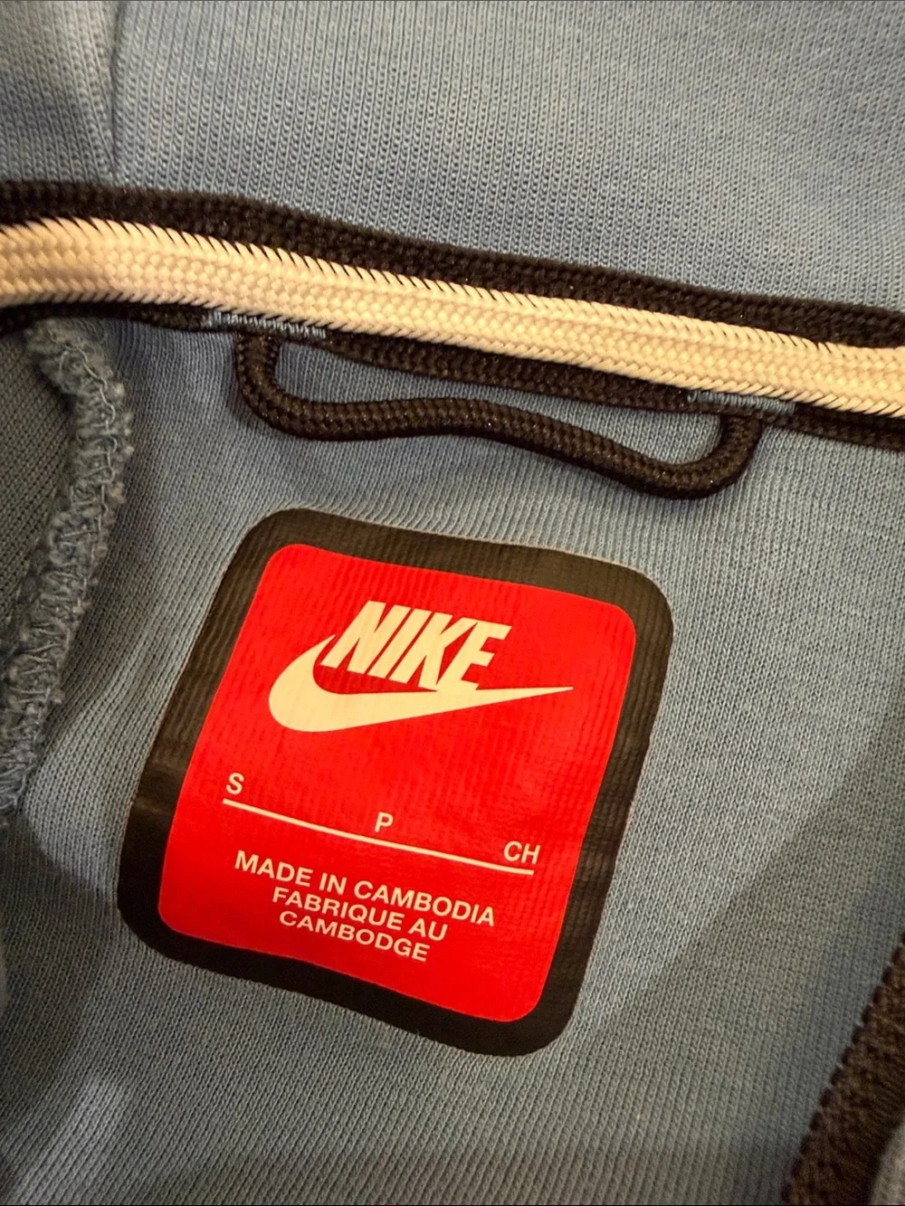 Nike Tech Kids Blue and Light Blue Hooded Zip Jacket